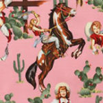 Pink Vintage Cowgirls