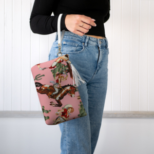 Vegan Leather Western Makeup Bag